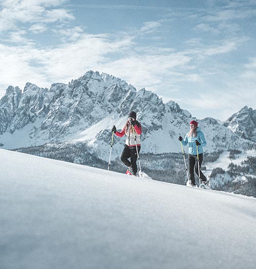 Escursioni invernali nelle Dolomiti